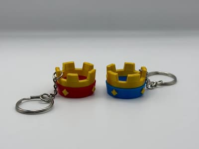 Clash Royale Crowns Keychain